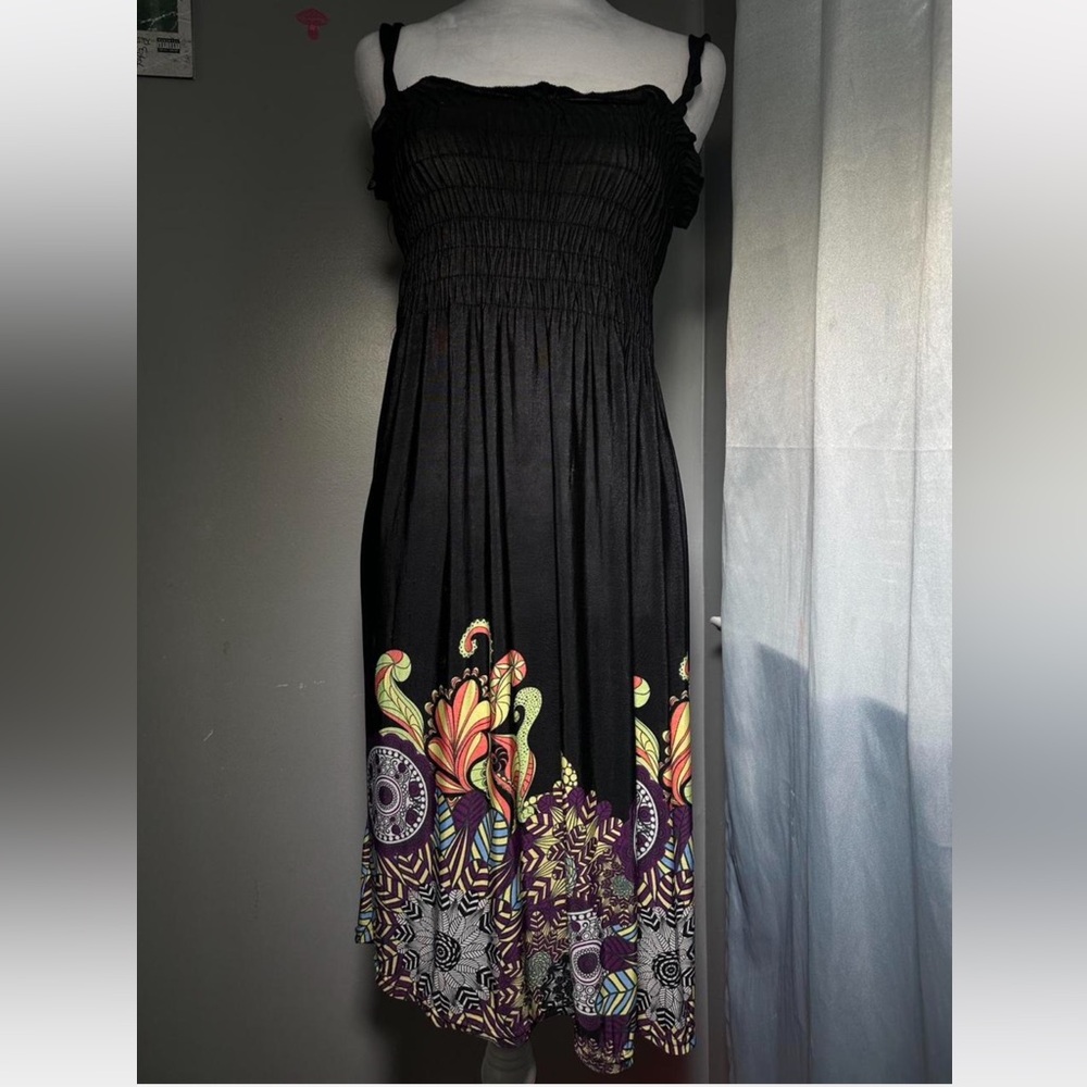 Black Floral Maxi Dress
